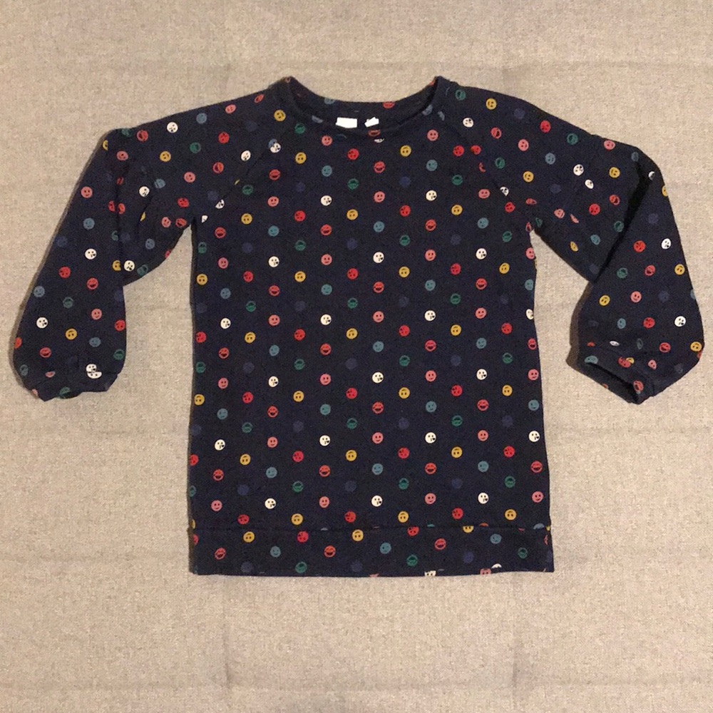 Girls GAP Kids emoji sweatshirt tunic